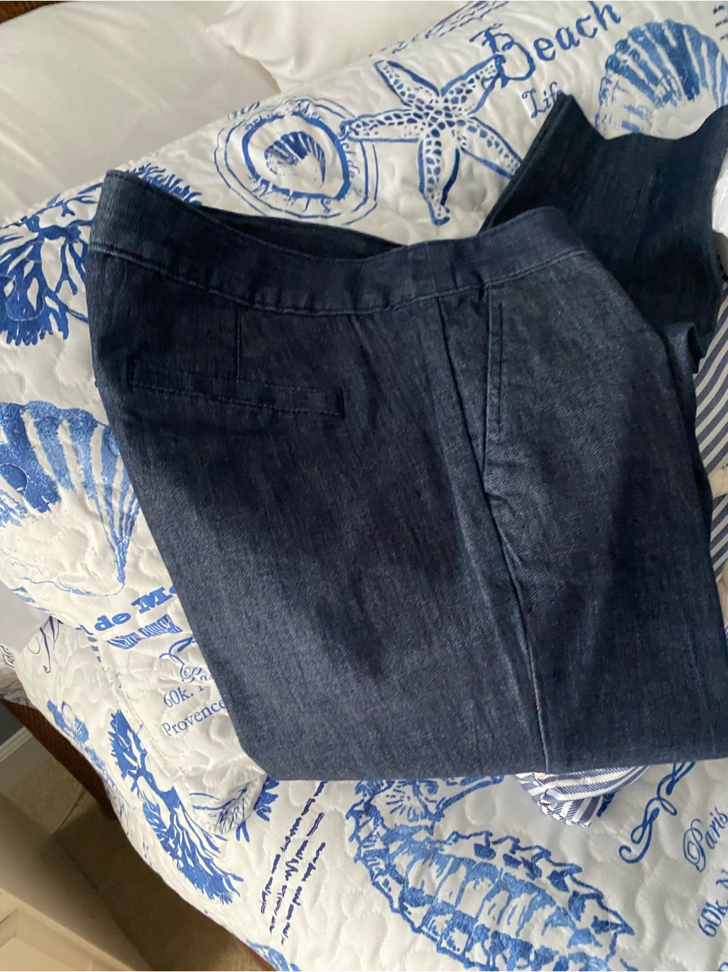 Banana Republic Dark Blue Denim Pant Hampton Fit
